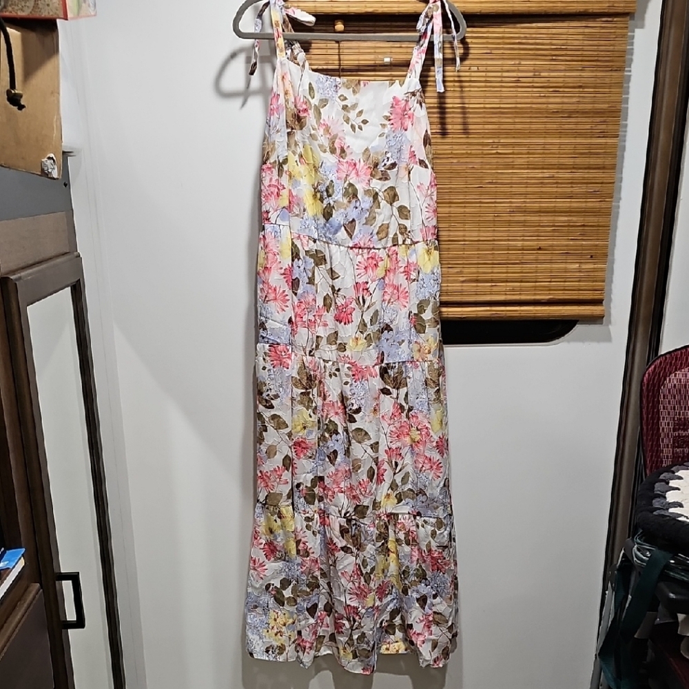 Lane Bryant Multicolor Floral Maxi Dress